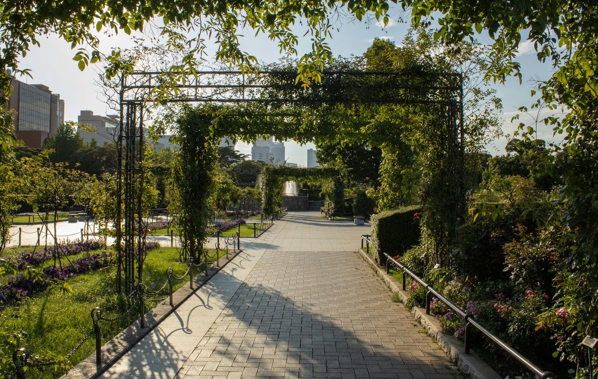 Yamashita Park och Motomachi